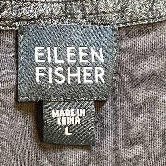 Eileen Fisher Silk Pleated Puffy Cardigan Jacket Women’s Size L - Picture 6 of 10